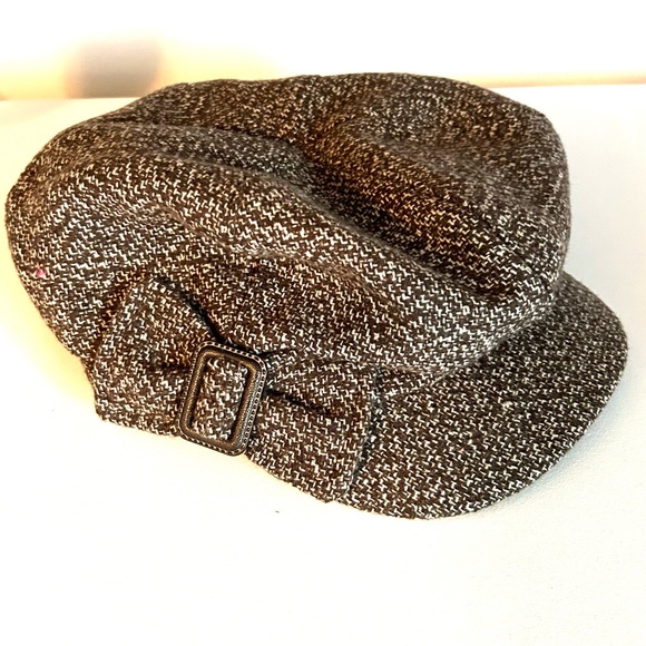 NWT Nine West Brown newsboy cap - Picture 3 of 7